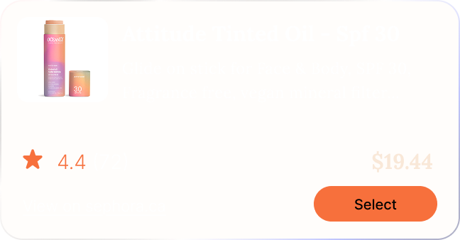 Recommended sunscreen option 2