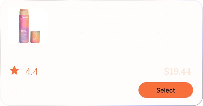Recommended sunscreen option 2